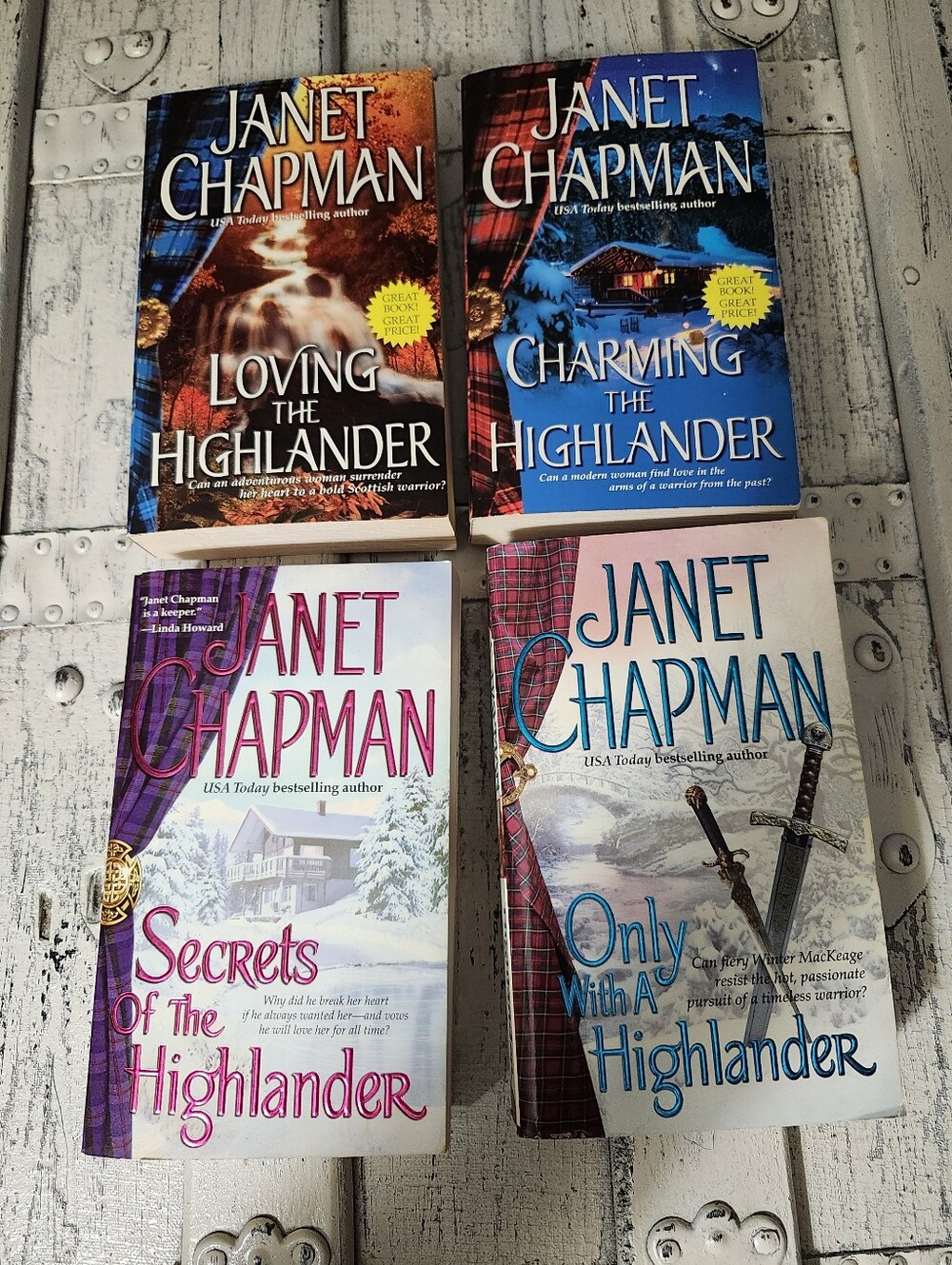 Janet Chapman Pine Creek Highlanders Romance Paperback Books(4)